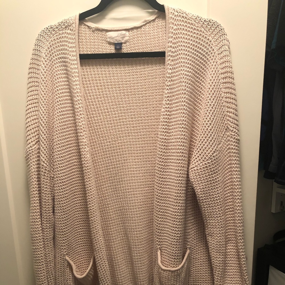 Cream Cardigan Sweater